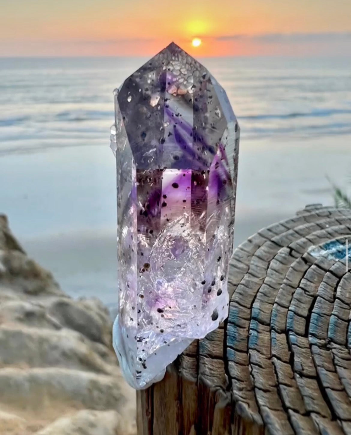 Glittery Brandberg Amethyst Crystal – Rock A William Minerals
