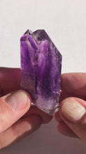 Load and play video in Gallery viewer, Glassy Brandberg Amethyst Twin
