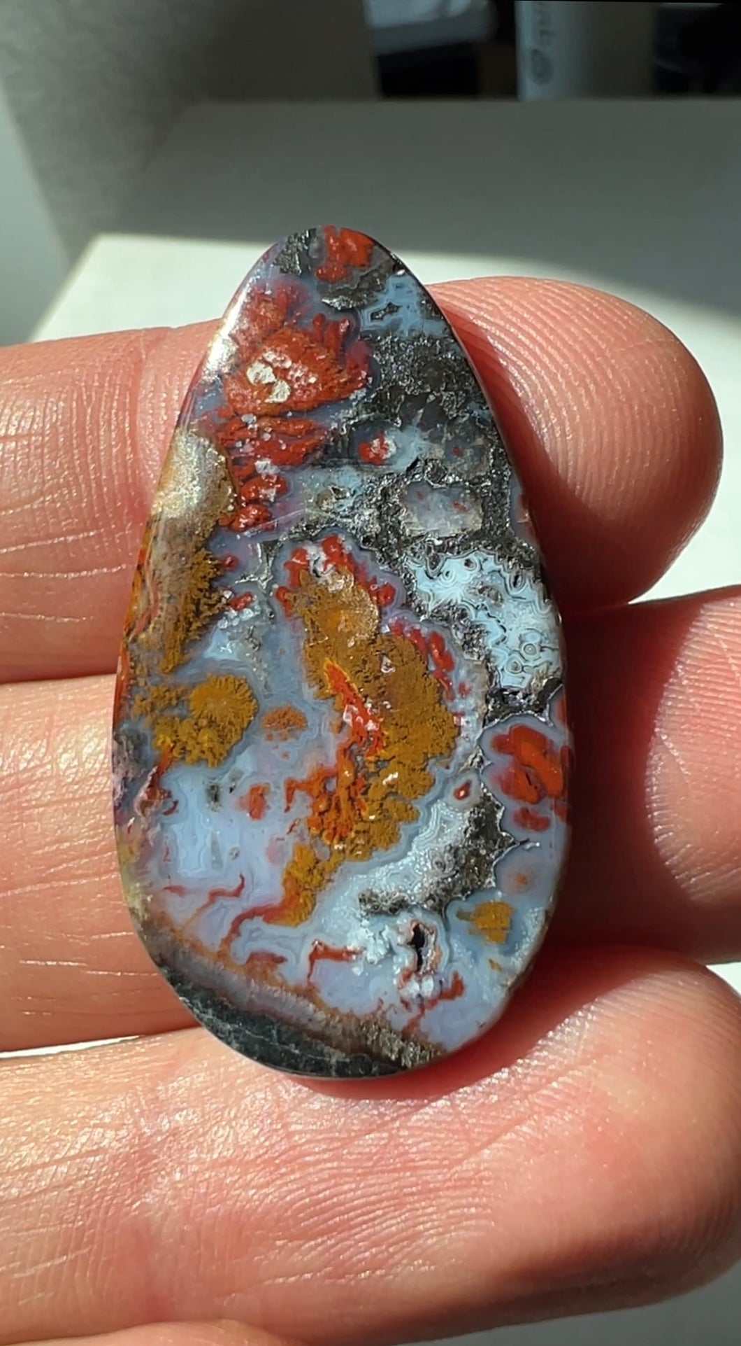Wingate Plume Agate Cabochon