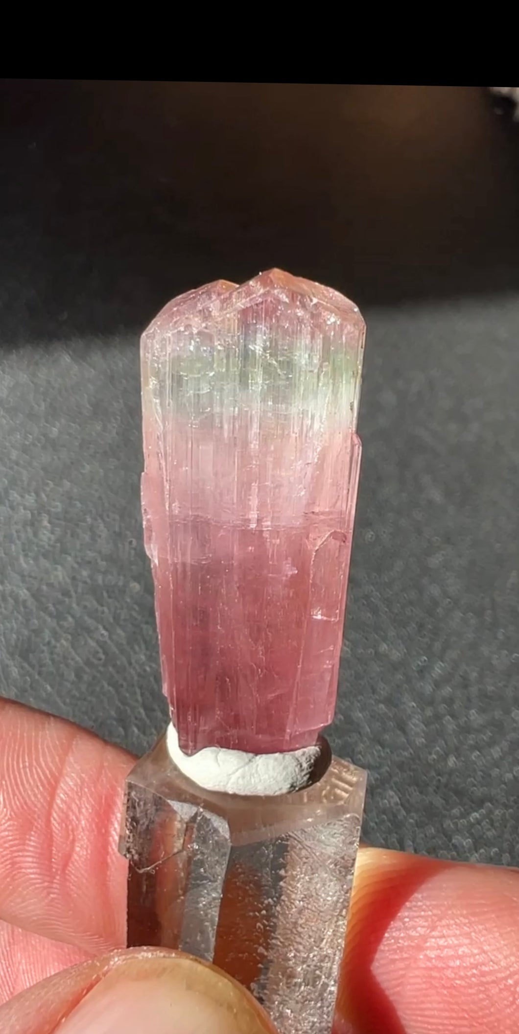 Cotton Candy Tourmaline Crystal