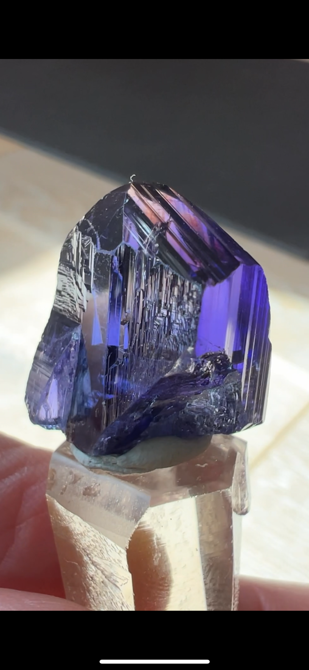 Unheated Gem Tanzanite Crystal