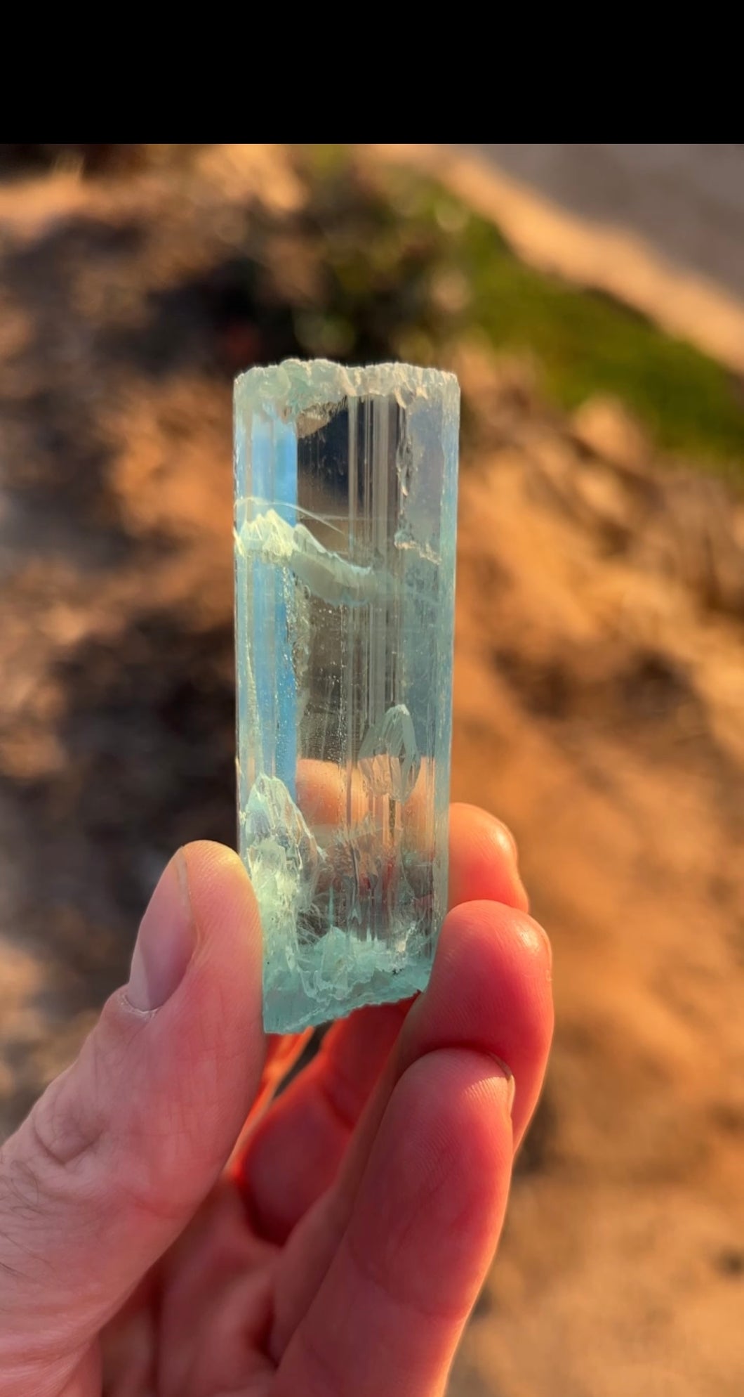 Massive Aquamarine Gem Crystal
