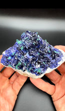 Load image into Gallery viewer, Milpilas Azurite Crystal Plate
