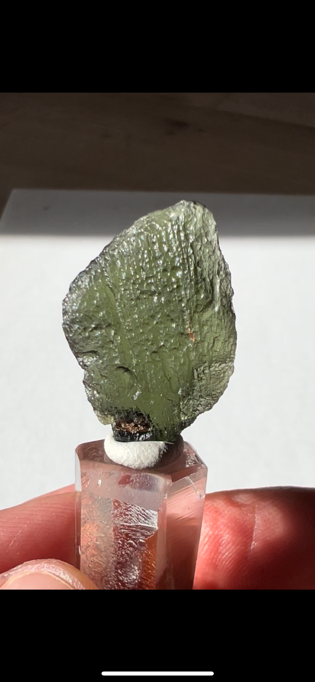 Gemmy Moldavite Stone