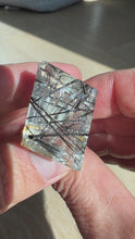 Load and play video in Gallery viewer, Black Tourmalinated Quartz Gemstone

