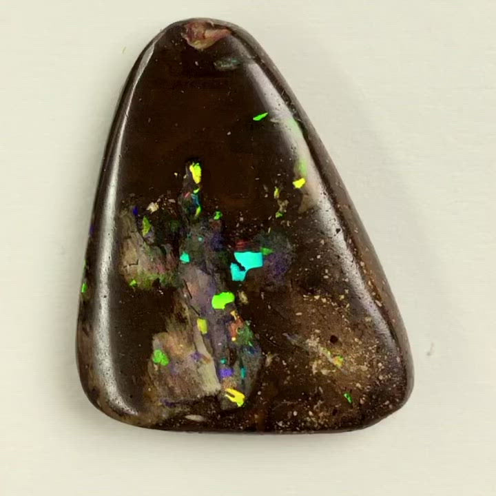 Surprisingly Colorful Boulder Opal