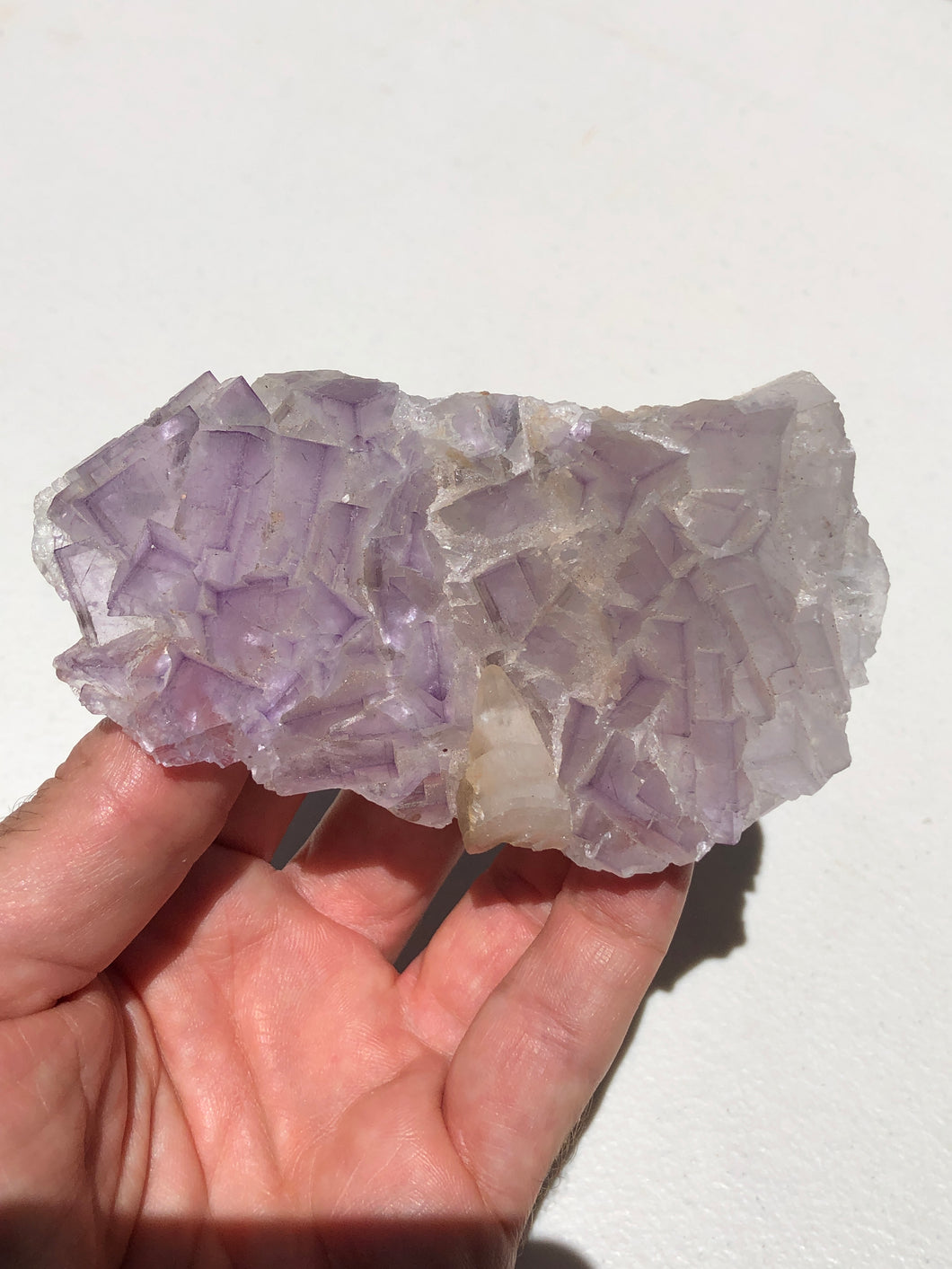 Fluorite and Calcite Crystal Specimen