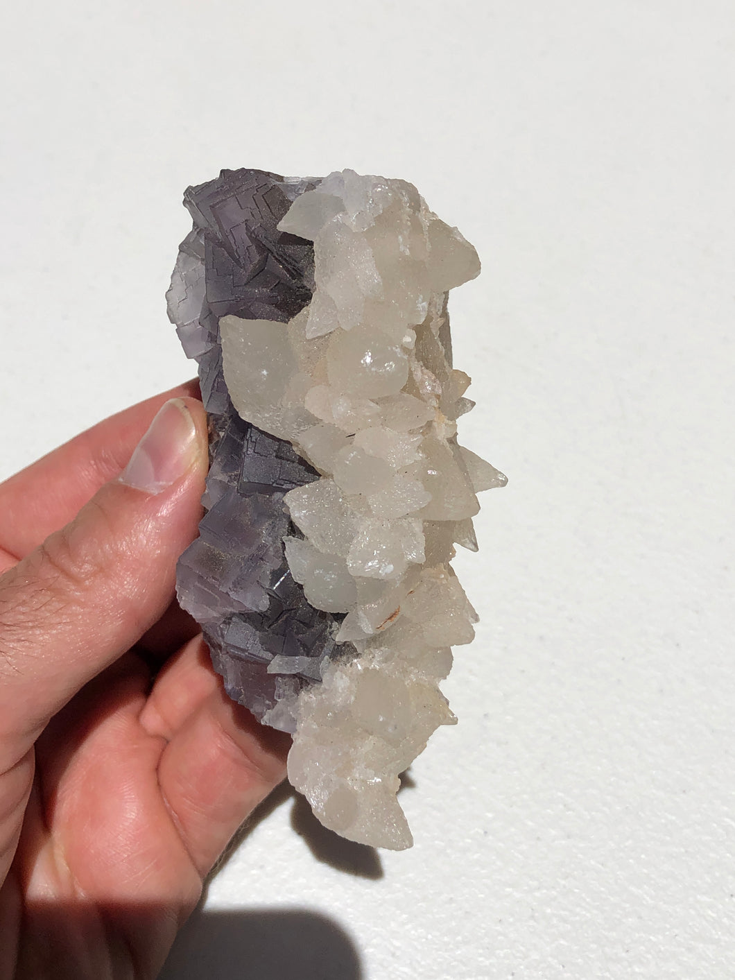 Fluorite and Calcite Crystal Specimen